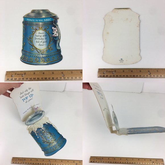 Vintage Lot of 14 Used Dad Husband Greeting Cards Art Scrapbooking Upcycle Craft - Picture 7 of 9